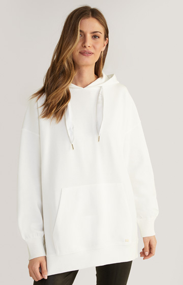 Oversized-Hoodie in Offwhite