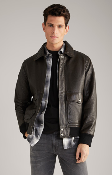 Karman Leather Jacket in Dark Brown