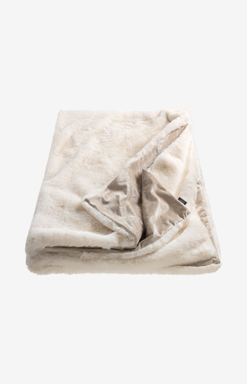 Plaid Smooth in Weiß-Beige