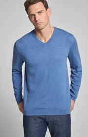 Pullover Leas in Blau meliert