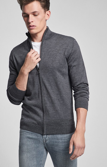 Cardigan Davis in Anthrazit