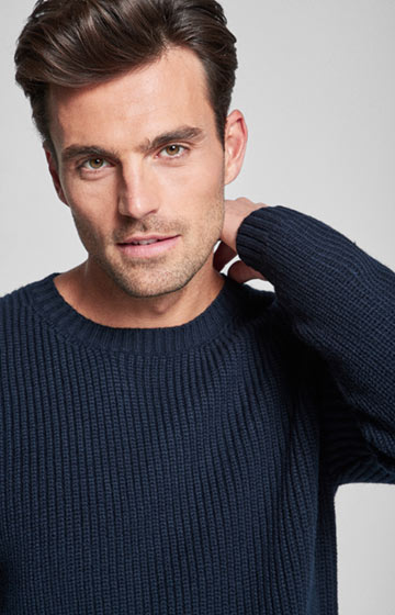 Strickpullover Ned in Navy
