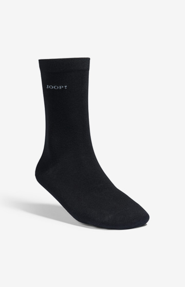 2er-Pack Finest Organic Cotton Socken in Schwarz