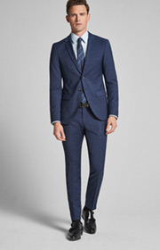 Baukasten-Sakko Damon in Blau meliert