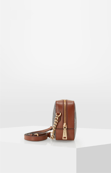 Schultertasche Cortina Lusso Cloe in Graphit/Braun