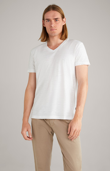 T-shirt bawełniany Alan w kolorze białym
