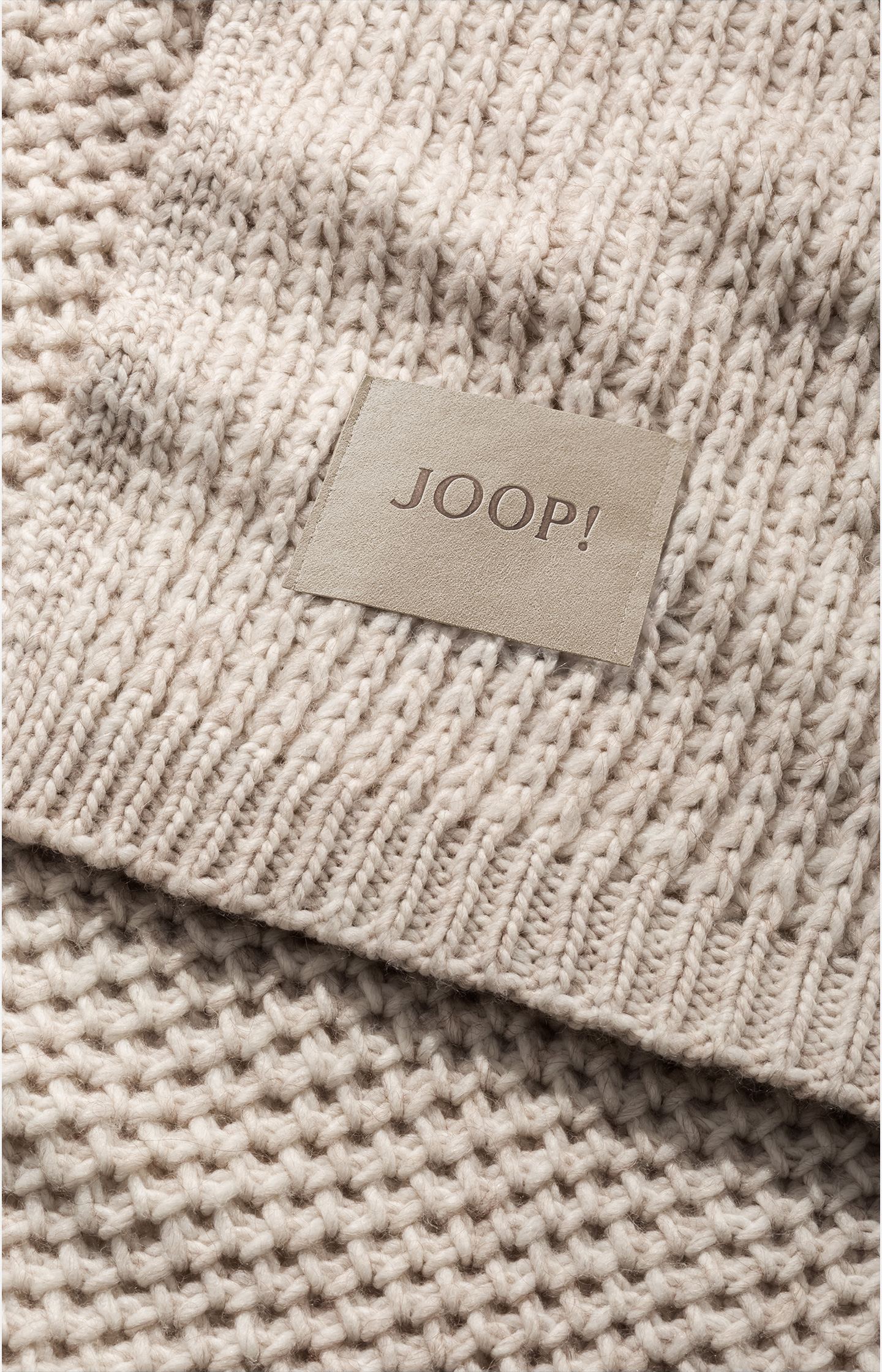 JOOP! DOUBLE-KNIT im Natur JOOP! Wohndecke in Online-Shop -