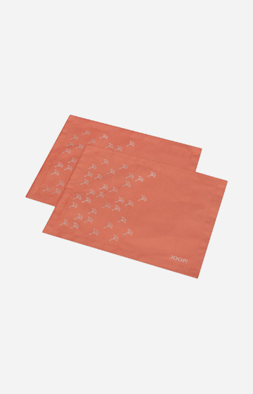 FADE CORNFLOWER Place Mats Pack of 2 in Apricot - Set of 2, 36 x 48 cm