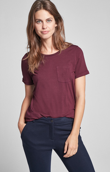T-Shirt Tessa in Bordeaux