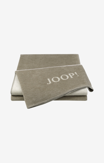 Wohndecke Melange-Doubleface in Sand/Natur