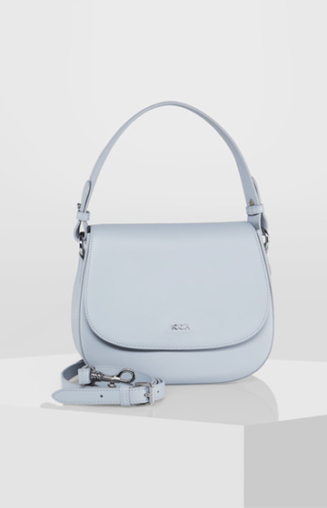 Schultertasche Nausica Esmera in Grau