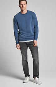 Sweatshirt Palmiro in Navy