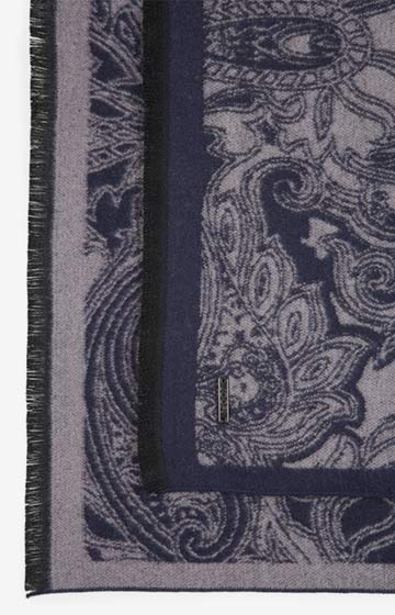 Schal Fargo in Dunkelblau/Graphit