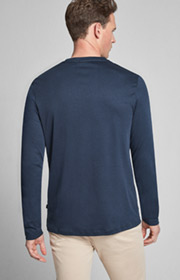 Langarm-Shirt Clifford in Dunkelblau