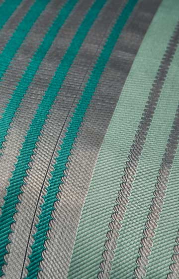 Kissenhülle Chain, Grün  gestreift