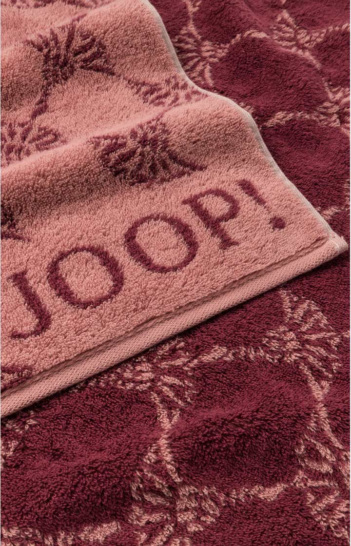 Ręcznik kąpielowy CLASSIC CORNFLOWER marki JOOP! w kolorze różowym, 80 x 150 cm