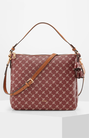 Hobo-Bag Athina Cortina in Burgund-Braun