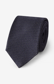 Krawatte in Navy gemustert