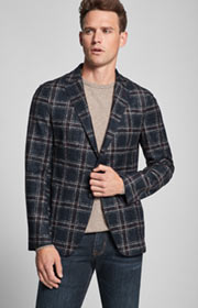 Sakko Helican in Navy kariert