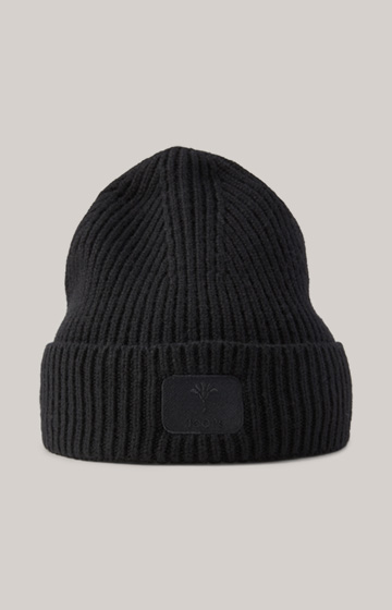 Knitted Beanie in Black