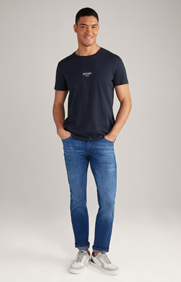 Alexis cotton T-shirt in navy