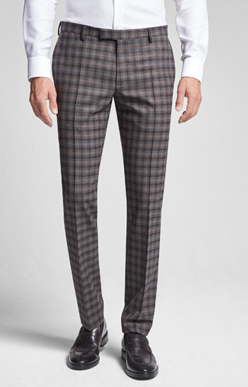 Baukasten Hose Blayr in Braun/Grau kariert