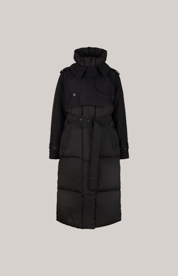 Płaszcz pikowany w kolorze czarnym