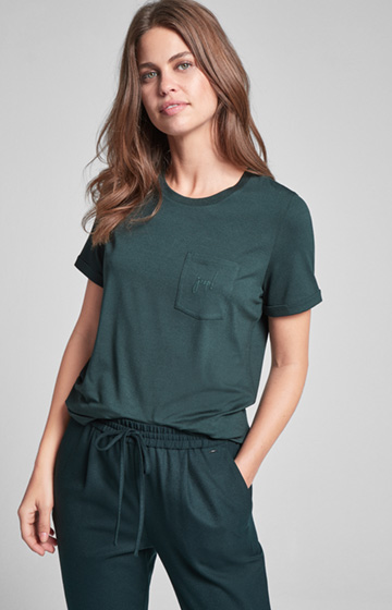 T-Shirt Tessa in Duunkelgrün