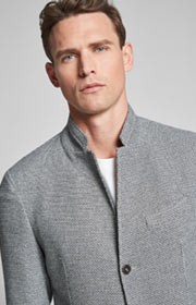 Sakko Hankez in Grau gemustert