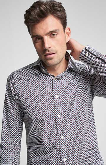 Hemd Panko in Blau/Bordeaux