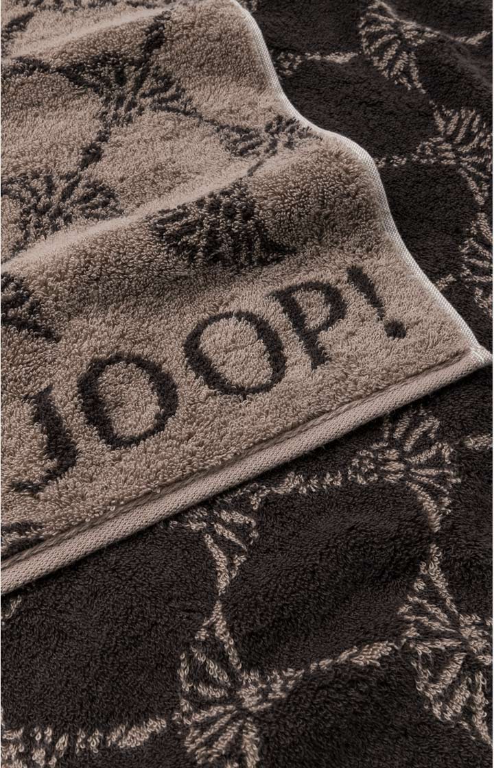 Ręcznik dla gości CLASSIC CORNFLOWER marki JOOP! w kolorze mokki, 30 x 50 cm