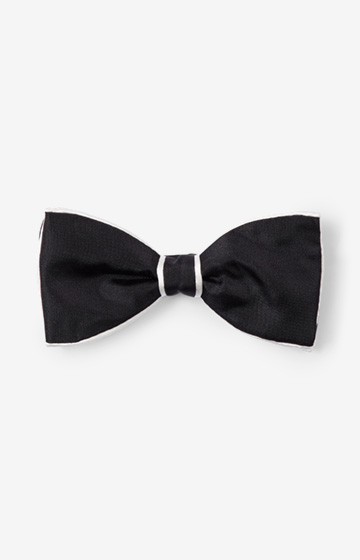 Seiden-Satin-Fliege in Schwarz