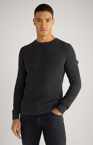 Hadriano Knitted Jumper in Blue