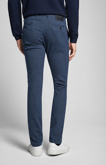 Hose Steen in Navy gemustert