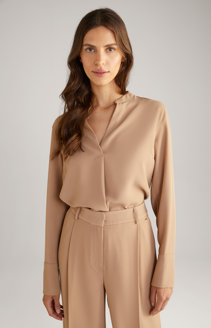 Twill Blouse in Camel