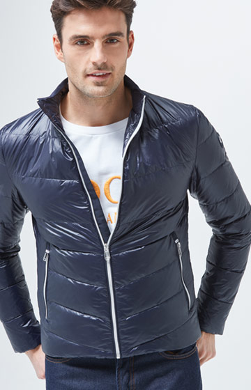 Daunenjacke Nyls in Dunkelblau