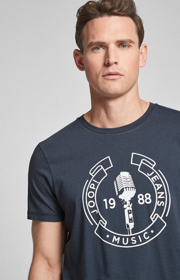 T-Shirt Adreon in Dunkelblau