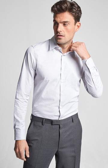 Hemd Pierce in Grau gemustert