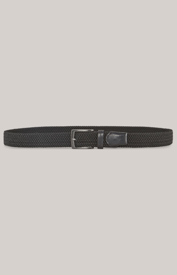 Braided belt in black
