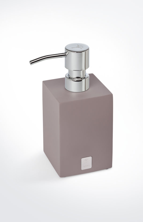 Bathline soap dispenser, grey-rosé