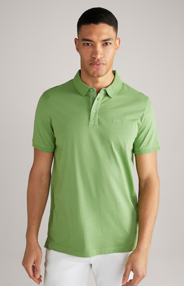 Pasha cotton polo shirt in light green