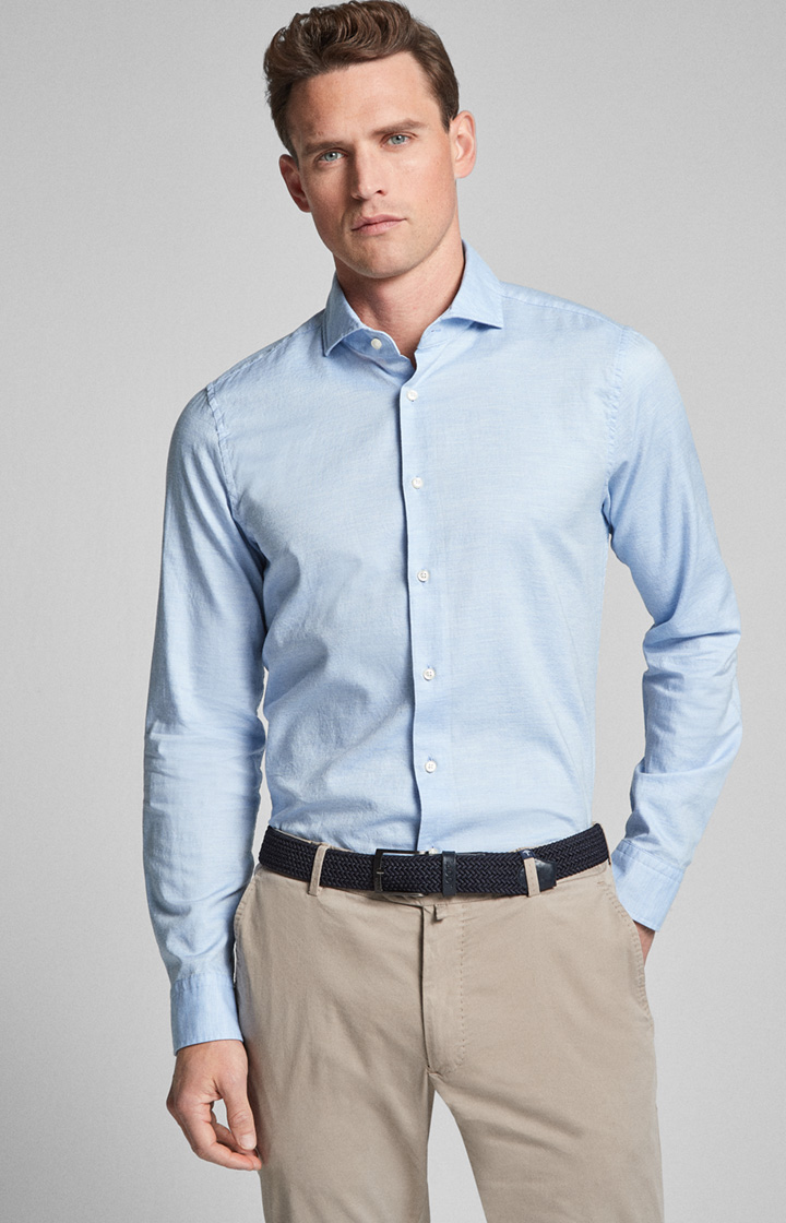 Hemd Pajos-W - bügelleicht - in Hellblau 