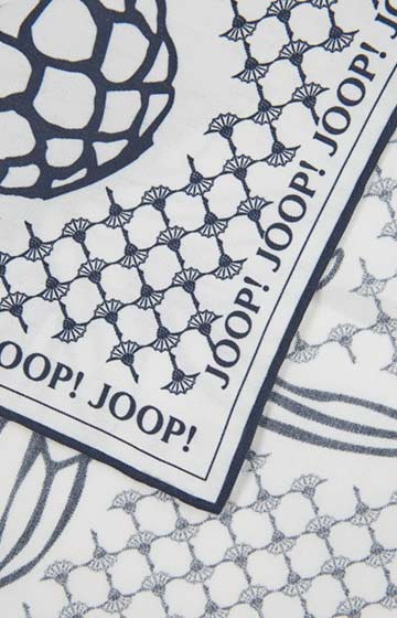 Einstecktuch in Dunkelblau/Weiß