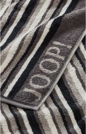 JOOP! MOVE STRIPES Hand towel in Anthracite