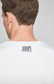 T-Shirt Anouk in Hellgrau/Weiß