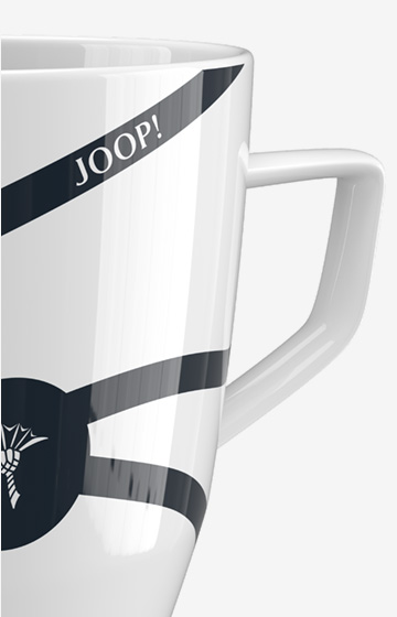JOOP! COLLECTOR'S MUG FASHION EDITION FALL/ WINTER 2021/22 in Weiß/Dunkelblau