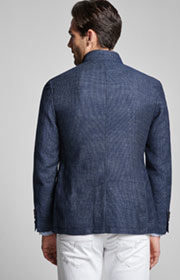 Sakko Hankook in Blau gemustert