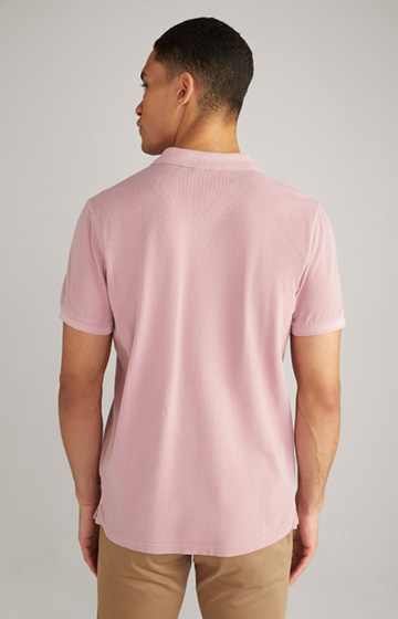 Koszulka polo Ambrosio w pastelowym różowym kolorze