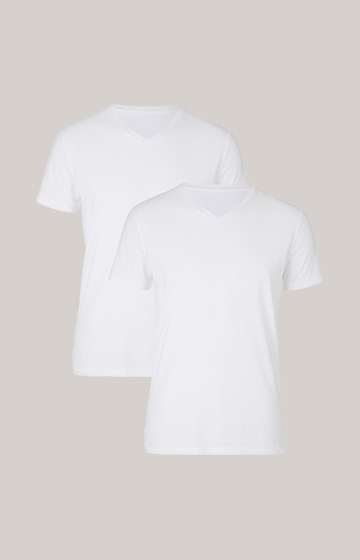 2-Pack of Modal Cotton Stretch T-Shirts in White