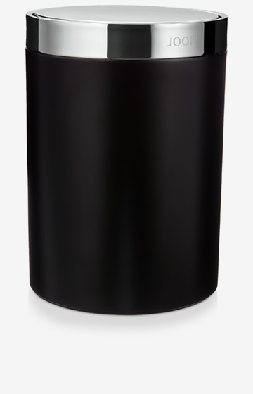 Chromeline storage bin in black